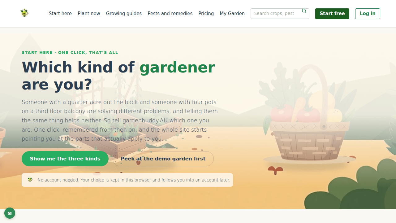 Which Kind of Gardener Are You? One Tap Sets Up the Rest