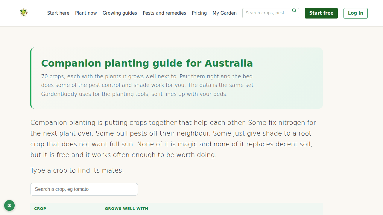 Using GardenBuddy.au’s Companion Planting Guide to Actually Lay Out a Garden Bed