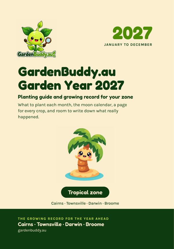 Front cover of GardenBuddy.au Garden Year 2027, Tropical zone edition