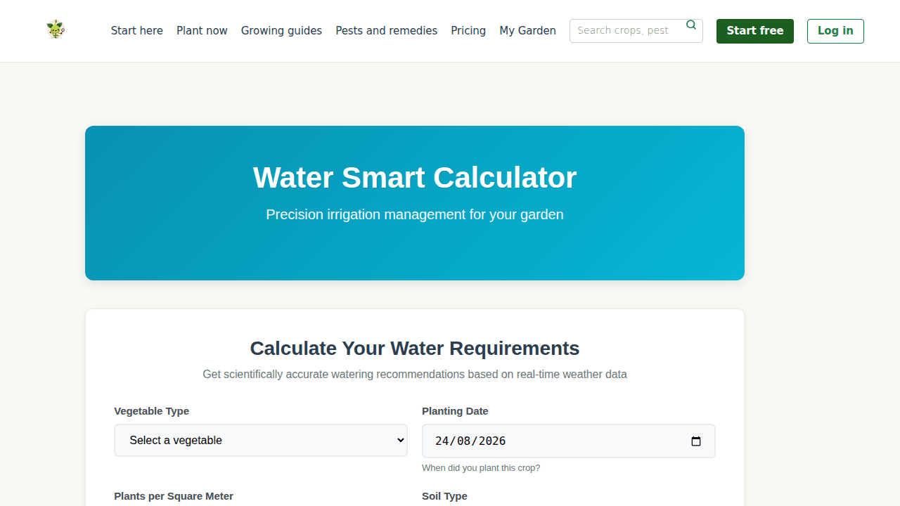 Water Smart calculator fixed