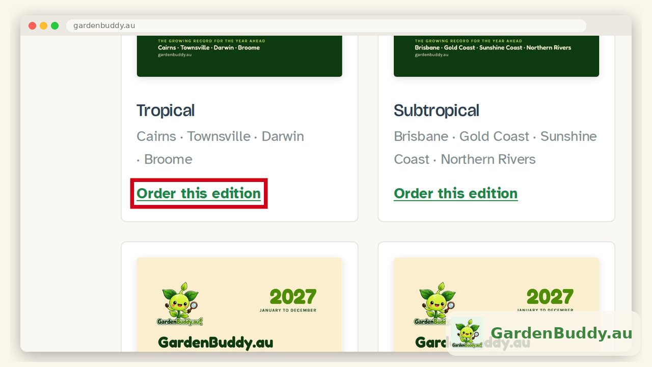 Garden Year 2027 is ready to order