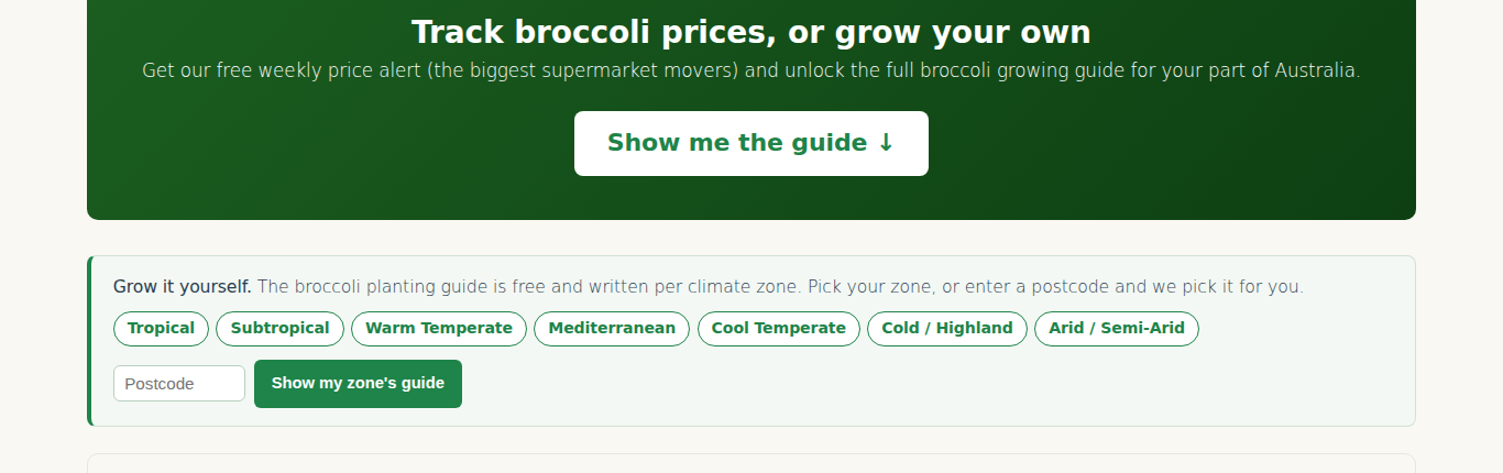 The grow vs buy estimate block.